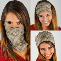 Beige Hawaii Palaka Cowboy Neck Gaiter Hawaiian Paniolo Festival Spirit
