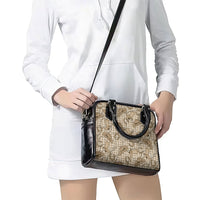 Beige Hawaii Palaka Cowboy Shoulder Handbag Hawaiian Paniolo Festival Spirit