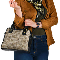 Beige Hawaii Palaka Cowboy Shoulder Handbag Hawaiian Paniolo Festival Spirit