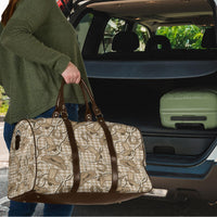 Beige Hawaii Palaka Cowboy Travel Bag Hawaiian Paniolo Festival Spirit