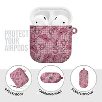 Pink Hawaii Palaka Cowboy AirPods Case Hawaiian Paniolo Festival Spirit