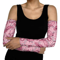 Pink Hawaii Palaka Cowboy Arm Sleeves Hawaiian Paniolo Festival Spirit