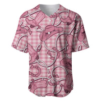 Pink Hawaii Palaka Cowboy Baseball Jersey Hawaiian Paniolo Festival Spirit