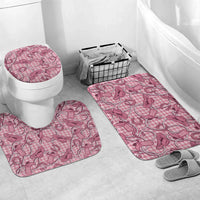 Pink Hawaii Palaka Cowboy Bathroom Set Hawaiian Paniolo Festival Spirit
