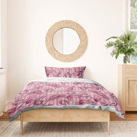 Pink Hawaii Palaka Cowboy Bedding Set Hawaiian Paniolo Festival Spirit