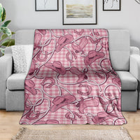 Pink Hawaii Palaka Cowboy Blanket Hawaiian Paniolo Festival Spirit