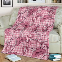 Pink Hawaii Palaka Cowboy Blanket Hawaiian Paniolo Festival Spirit