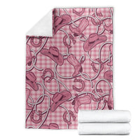 Pink Hawaii Palaka Cowboy Blanket Hawaiian Paniolo Festival Spirit