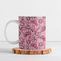 Pink Hawaii Palaka Cowboy Ceramic Mug Hawaiian Paniolo Festival Spirit