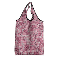 Pink Hawaii Palaka Cowboy Grocery Bag Hawaiian Paniolo Festival Spirit