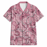 Pink Hawaii Palaka Cowboy Hawaiian Shirt Hawaiian Paniolo Festival Spirit