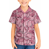 Pink Hawaii Palaka Cowboy Hawaiian Shirt Hawaiian Paniolo Festival Spirit