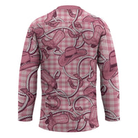 Pink Hawaii Palaka Cowboy Hockey Jersey Hawaiian Paniolo Festival Spirit