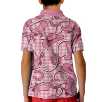 Pink Hawaii Palaka Cowboy Kid Polo Shirt Hawaiian Paniolo Festival Spirit