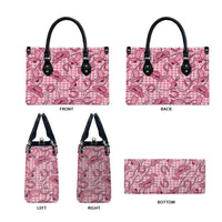 Pink Hawaii Palaka Cowboy Leather Bag Hawaiian Paniolo Festival Spirit