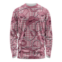 Pink Hawaii Palaka Cowboy Long Sleeve Shirt Hawaiian Paniolo Festival Spirit