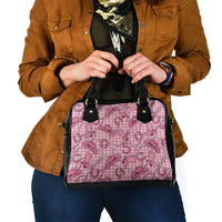 Pink Hawaii Palaka Cowboy Shoulder Handbag Hawaiian Paniolo Festival Spirit