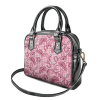 Pink Hawaii Palaka Cowboy Shoulder Handbag Hawaiian Paniolo Festival Spirit