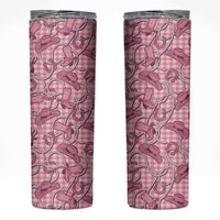 Pink Hawaii Palaka Cowboy Skinny Tumbler Hawaiian Paniolo Festival Spirit