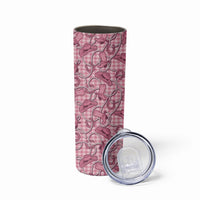 Pink Hawaii Palaka Cowboy Skinny Tumbler Hawaiian Paniolo Festival Spirit