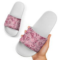 Pink Hawaii Palaka Cowboy Slide Sandals Hawaiian Paniolo Festival Spirit