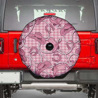 Pink Hawaii Palaka Cowboy Spare Tire Cover Hawaiian Paniolo Festival Spirit