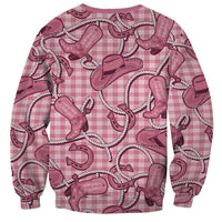 Pink Hawaii Palaka Cowboy Sweatshirt Hawaiian Paniolo Festival Spirit