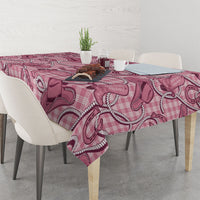 Pink Hawaii Palaka Cowboy Tablecloth Hawaiian Paniolo Festival Spirit