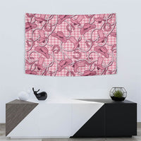 Pink Hawaii Palaka Cowboy Tapestry Hawaiian Paniolo Festival Spirit