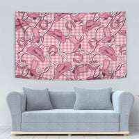 Pink Hawaii Palaka Cowboy Tapestry Hawaiian Paniolo Festival Spirit