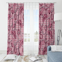 Pink Hawaii Palaka Cowboy Window Curtain Hawaiian Paniolo Festival Spirit