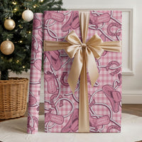 Pink Hawaii Palaka Cowboy Wrapping Paper Hawaiian Paniolo Festival Spirit