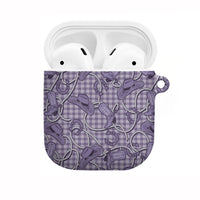Purple Hawaii Palaka Cowboy AirPods Case Hawaiian Paniolo Festival Spirit