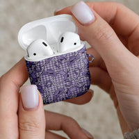 Purple Hawaii Palaka Cowboy AirPods Case Hawaiian Paniolo Festival Spirit
