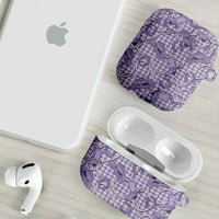Purple Hawaii Palaka Cowboy AirPods Case Hawaiian Paniolo Festival Spirit