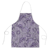Purple Hawaii Palaka Cowboy Apron Hawaiian Paniolo Festival Spirit