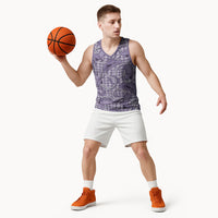 Purple Hawaii Palaka Cowboy Basketball Jersey Hawaiian Paniolo Festival Spirit