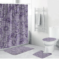 Purple Hawaii Palaka Cowboy Bathroom Set Hawaiian Paniolo Festival Spirit