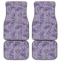 Purple Hawaii Palaka Cowboy Car Mats Hawaiian Paniolo Festival Spirit