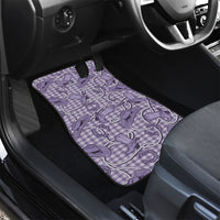 Purple Hawaii Palaka Cowboy Car Mats Hawaiian Paniolo Festival Spirit