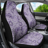 Purple Hawaii Palaka Cowboy Car Seat Cover Hawaiian Paniolo Festival Spirit