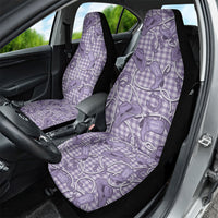Purple Hawaii Palaka Cowboy Car Seat Cover Hawaiian Paniolo Festival Spirit