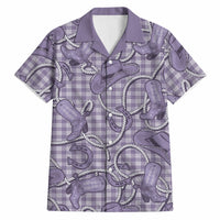 Purple Hawaii Palaka Cowboy Hawaiian Shirt Hawaiian Paniolo Festival Spirit