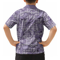 Purple Hawaii Palaka Cowboy Hawaiian Shirt Hawaiian Paniolo Festival Spirit