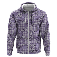 Purple Hawaii Palaka Cowboy Hoodie Hawaiian Paniolo Festival Spirit