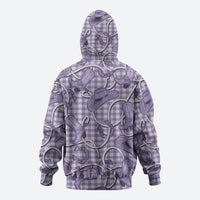 Purple Hawaii Palaka Cowboy Hoodie Hawaiian Paniolo Festival Spirit