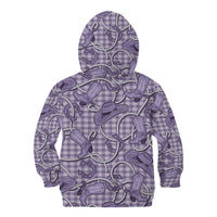 Purple Hawaii Palaka Cowboy Kid Hoodie Hawaiian Paniolo Festival Spirit