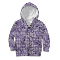 Purple Hawaii Palaka Cowboy Kid Hoodie Hawaiian Paniolo Festival Spirit