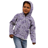 Purple Hawaii Palaka Cowboy Kid Hoodie Hawaiian Paniolo Festival Spirit