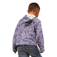 Purple Hawaii Palaka Cowboy Kid Hoodie Hawaiian Paniolo Festival Spirit